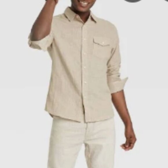 NWT Goodfellow & Co. Mens Button up Sz M - Picture 2 of 6